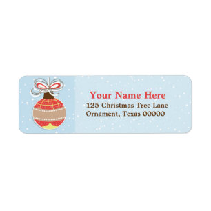 Christmas Ornament Custom Return Address Labels