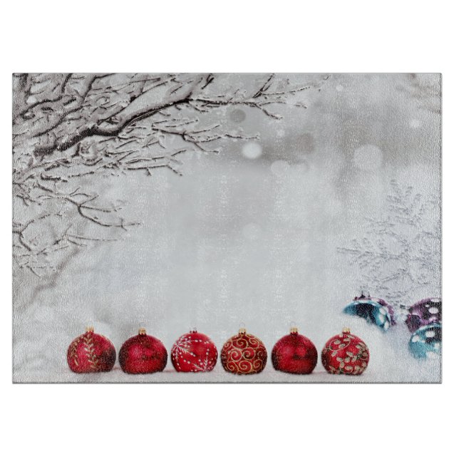 Christmas Ornament Decoration Cutting Board (Front)