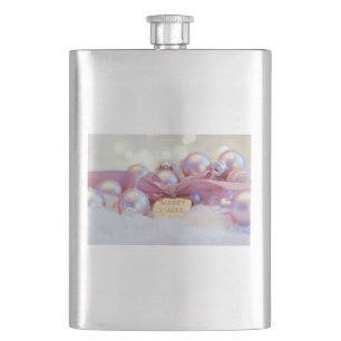 Christmas Ornament Decoration Greeting Hip Flask