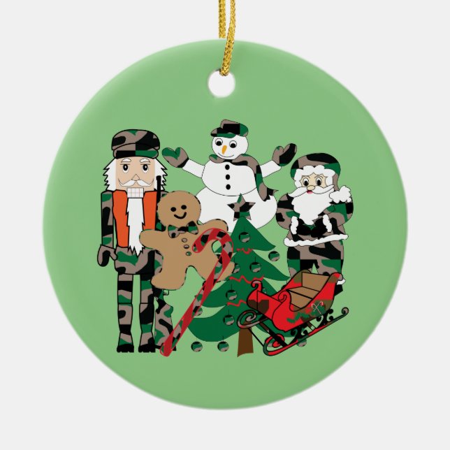 Christmas ornament, decoration, holidays ceramic tree decoration (Front)