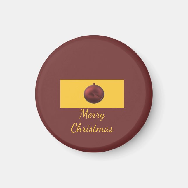 Christmas Ornament Design Magnet (Front)