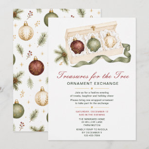 Christmas Ornament Exchange Party Invitation
