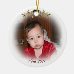 Christmas Ornament fade portrait for photograph