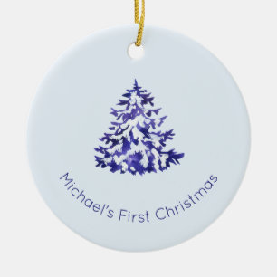 Christmas Ornament, First Christmas, Baby First Ceramic Tree Decoration