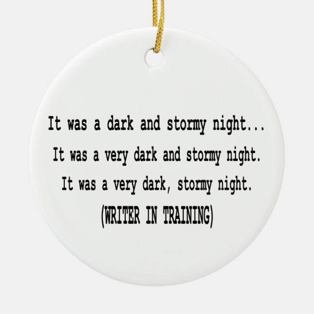 Christmas Ornament for Writers (Front)