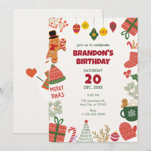 Christmas ornament fun  invitation