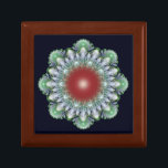 Christmas ornament gift box<br><div class="desc">Fractal computer generated pattern. Customise your own gift box.</div>