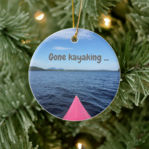Christmas Ornament "Gone Kayaking"