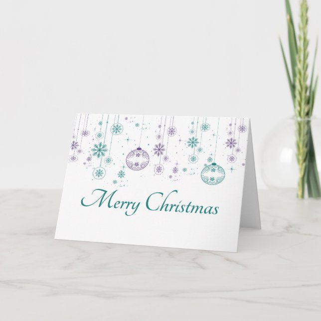 Christmas Ornament Greeting Card 2 (Front)