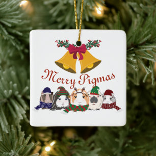 Christmas Ornament Guinea Pigs