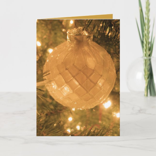 Christmas Ornament Holiday Card (Front)
