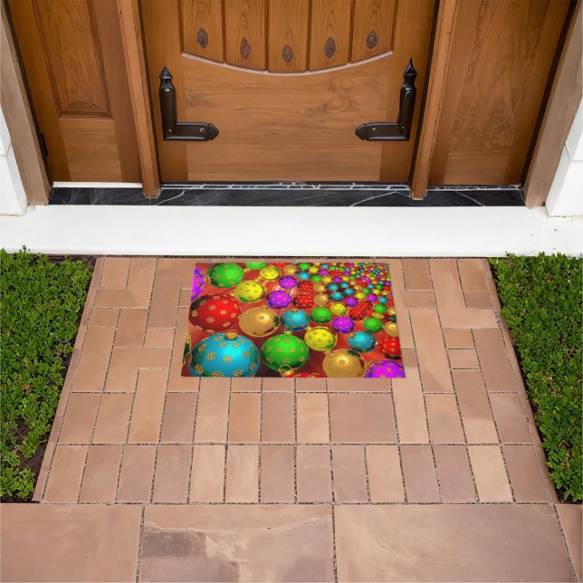 Christmas Ornament Jamboree Doormat (Outdoor)
