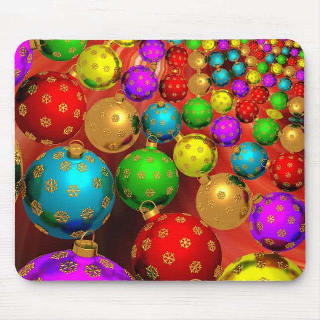 Christmas Ornament Jamboree Mouse Mat (Front)