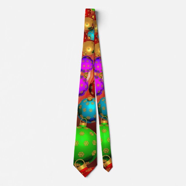 Christmas Ornament Jamboree Tie (Front)