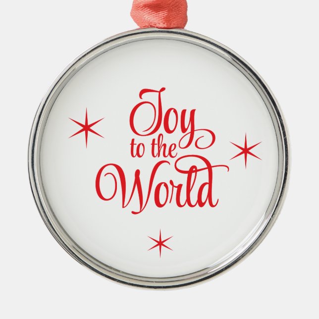 Christmas Ornament Joy to the World (Front)