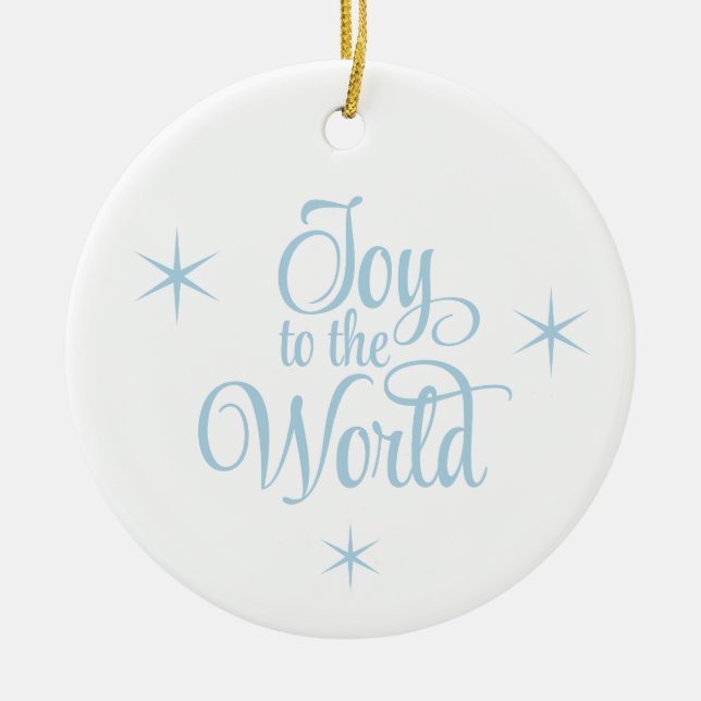 Christmas Ornament Joy to the World (Front)