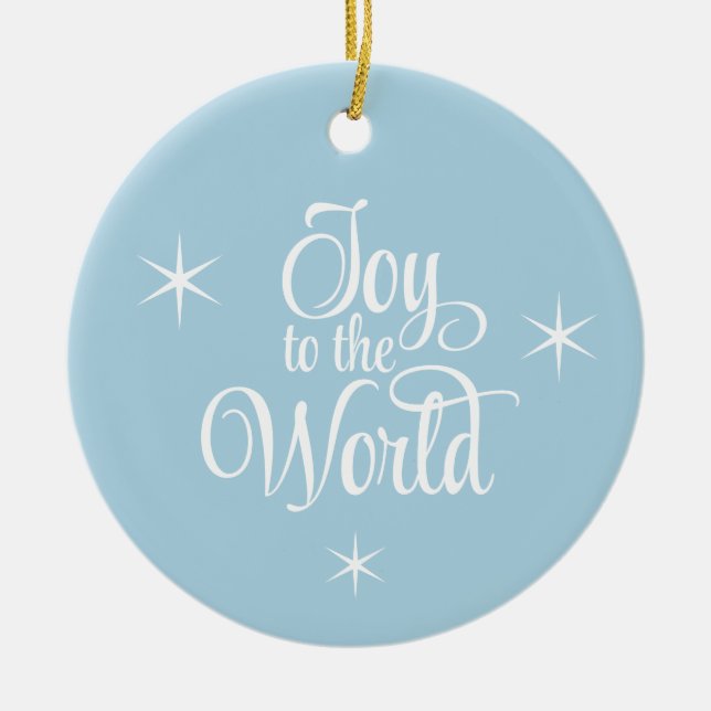 Christmas Ornament Joy to the World (Front)