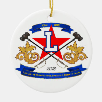 Christmas ornament Lafayette Speech & Debate Team