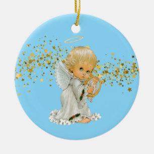 Christmas Ornament-Little Angel Ceramic Ornament