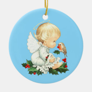 Christmas Ornament-Little Angel Ceramic Tree Decoration