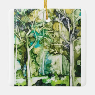 Christmas ornament-"Lost in the forest" Ceramic Ornament