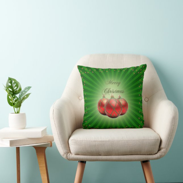 Christmas Ornament Mojo Throw pillow (Chair)