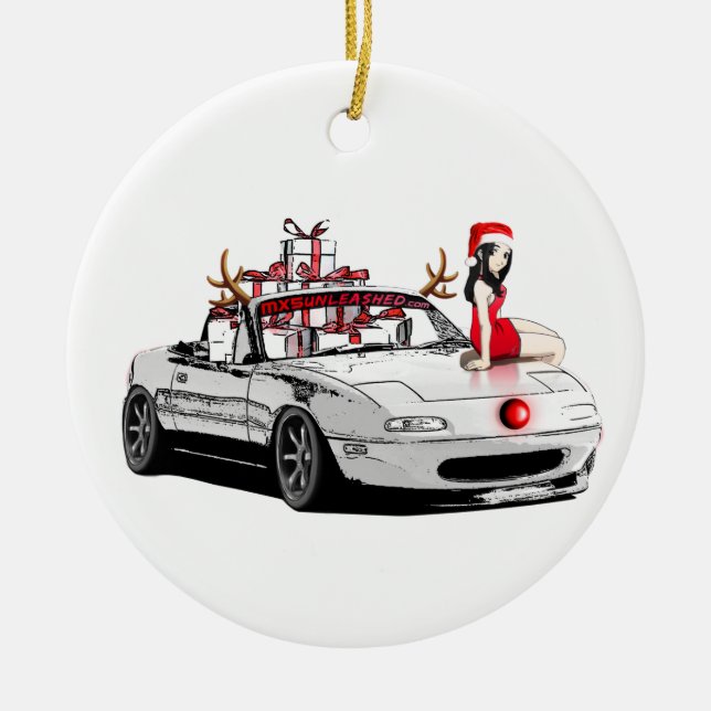 Christmas Ornament MX5 Miata (Front)