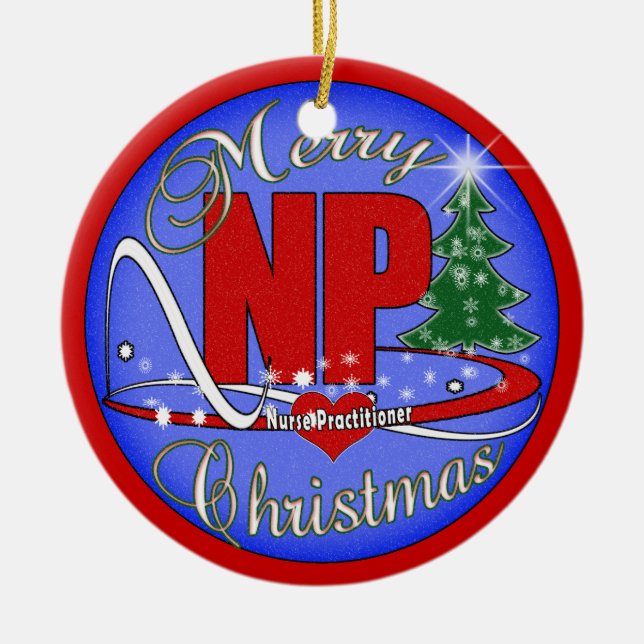 CHRISTMAS ORNAMENT - NP - NURSE PRACTITIONER (Front)