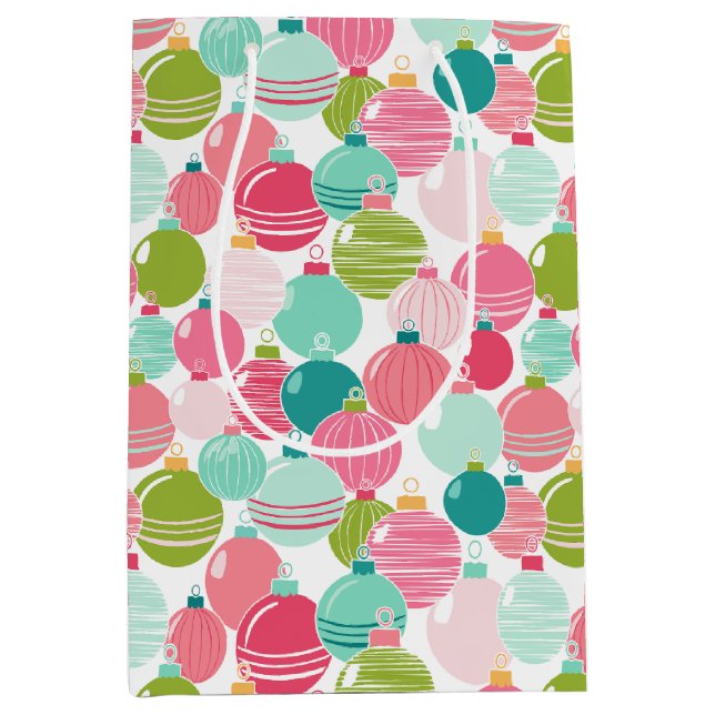 Christmas Ornament Pattern Gift Bag (Front)