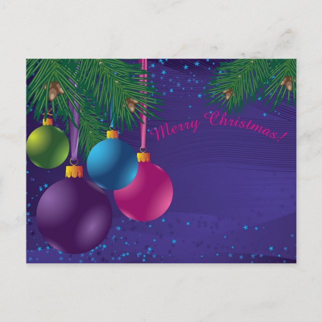 Christmas Ornament Postcard (Front)