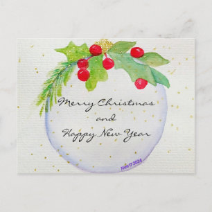 Christmas Ornament Postcard
