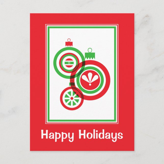 Christmas Ornament Postcard (Front)