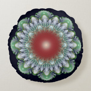 Christmas ornament round cushion