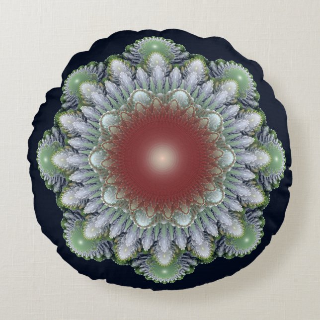 Christmas ornament round cushion (Front)