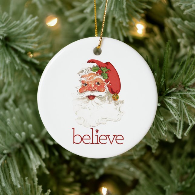 Christmas Ornament-Santa Ceramic Tree Decoration (Tree)