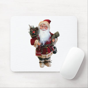 Christmas ornament Santa Claus doll Mouse Mat