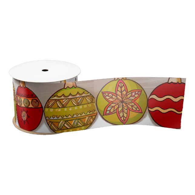 Christmas ornament satin ribbon (Spool)
