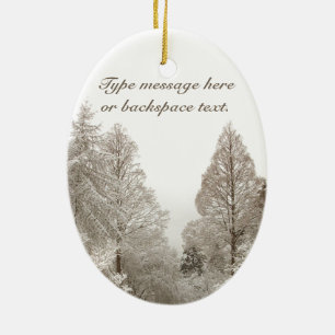 Christmas Ornament Snow Trees Decoration Custom