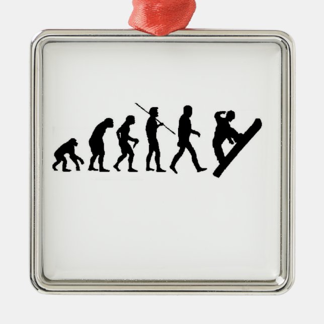 Christmas ornament snowboard evolution (Front)