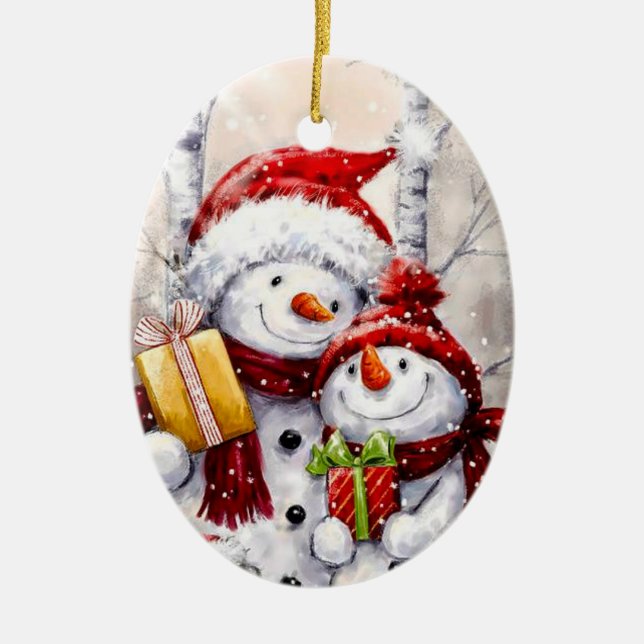 Christmas Ornament - Snowman (Front)