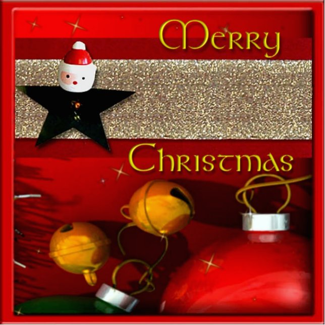 Christmas Ornament Standing Photo Sculpture (Front)