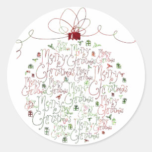 Christmas Ornament Sticker