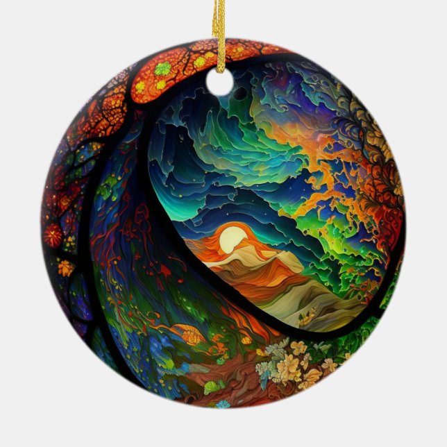 Christmas Ornament Stylised Environmental Scene (Back)