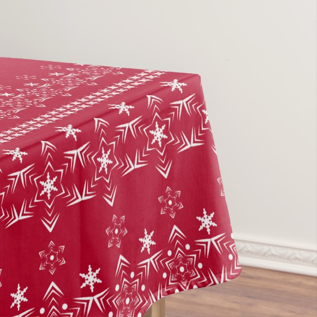 Christmas ornament tablecloth (In Situ)