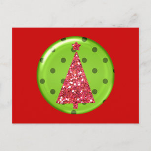 Christmas Ornament Tree Postcard