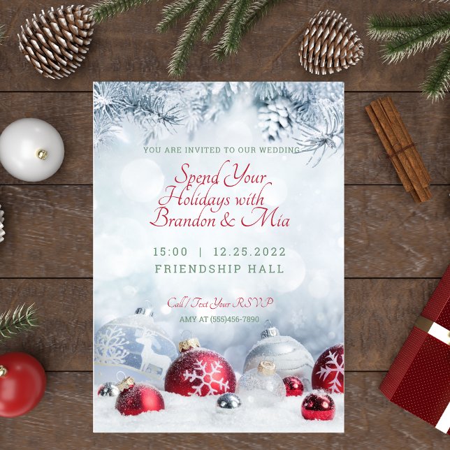 Christmas Ornament Wedding Invitation (Creator Uploaded)