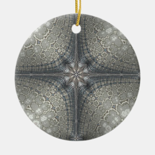 Christmas ornament with a star and Nativity (Front)