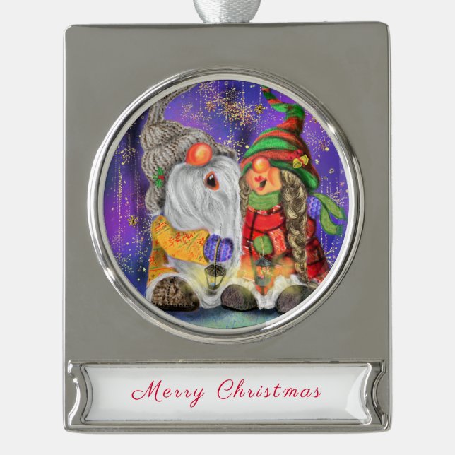 Christmas Ornament with Gnomes (Front)