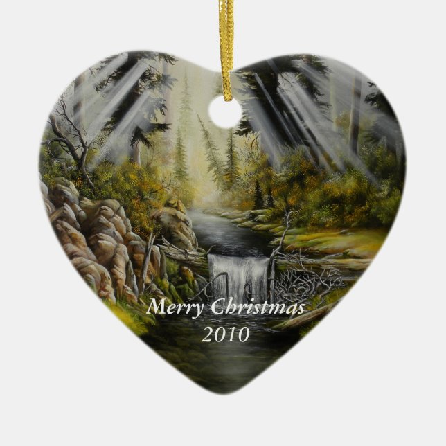 Christmas Ornament with painting (Front)
