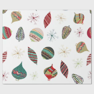Christmas ornament wrapping paper